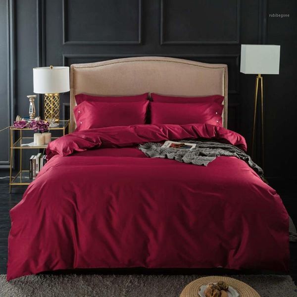 

bedding sets svetanya nordic wine red egyptian cotton bedlinens twin  king size family set duvet cover bedspread1