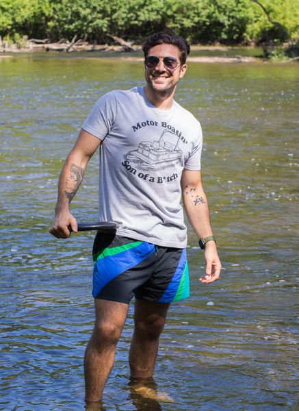 

new summer tee shirt motorboatin son of a funny pontoon motor boat boating motorboating t-shirt cool t-shirt sport hooded sweatshirt hoodie