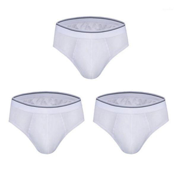 

texiwas 3pcs/lot men's underwear male briefs cotton youth loose shorts waist plus size trousers tide letters1, Black;white