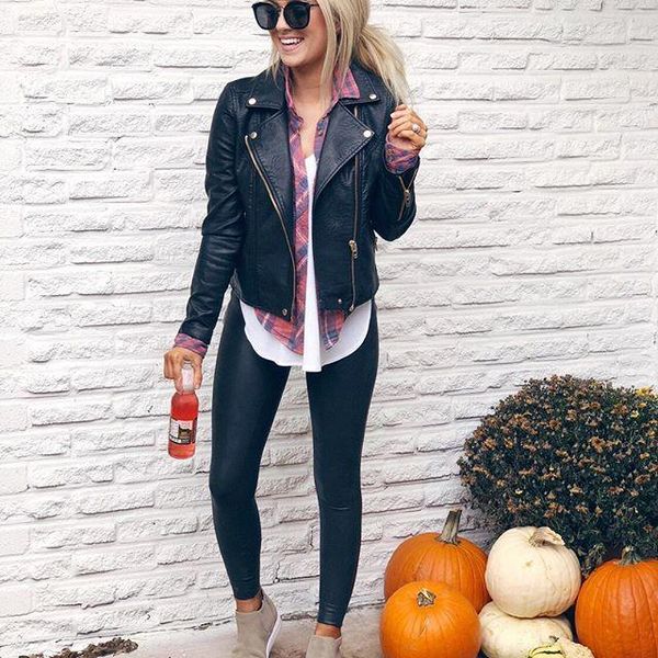 

station in and selling side zipper leather suit coat in, Black;brown