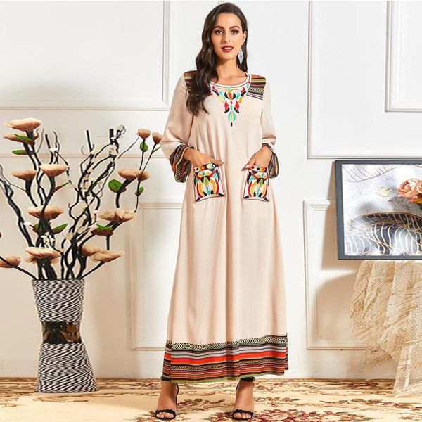 

robe femme de moda musulmana vestidos largos kaftan dubai abaya turkey hijab muslim dress maxi dresses for women islam clothing, Red