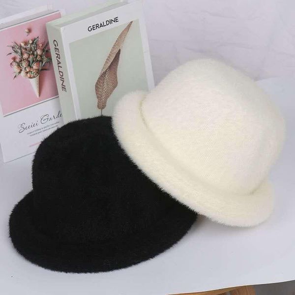 

chitocx women hat solid autumn winter female cap winter bucket hat waterproof small round, Blue;gray