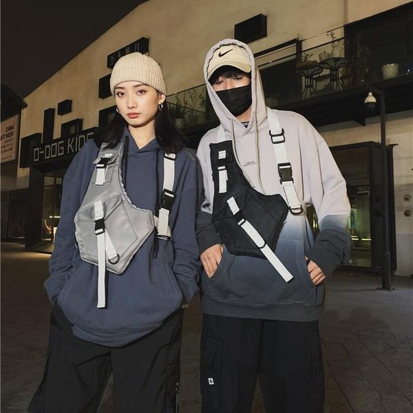 

2020 new couple's fashion nylon shoulder bag korean-style large-capacity cool neutral chest bag