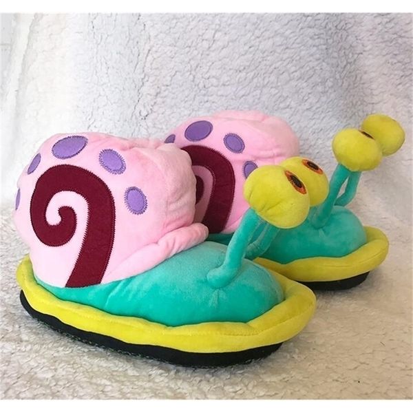 

sunny everest snail slipper winter warm lovely family party shoes y201026, Black