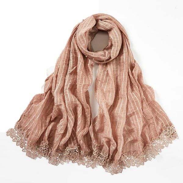 

new fashion women lace scarf hijab floral embroidery and shinny beach scarf with pearl long muslim wrap scarves/shawls, Blue;gray