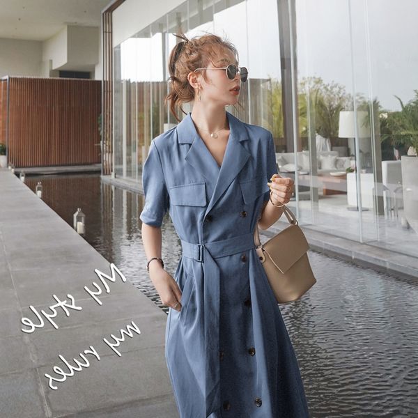 

french style french grandiflorum platycodon grandiflorum gentle wind dress women summer 2020 new fashion show thin irregular hepburn style f, Black;gray