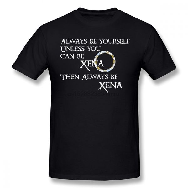 

xena be xena printed funny short sleeve summer 100 cotton 4xl mens hoodie designers t shirts sweatshirt