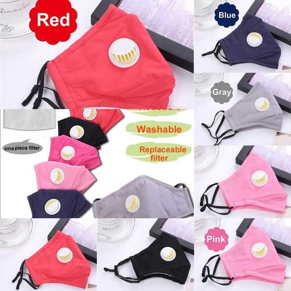 

with filter factory breathing valve popular pm2.5 cotton face mouth mask dustproof protective adjustable washable pdzoe