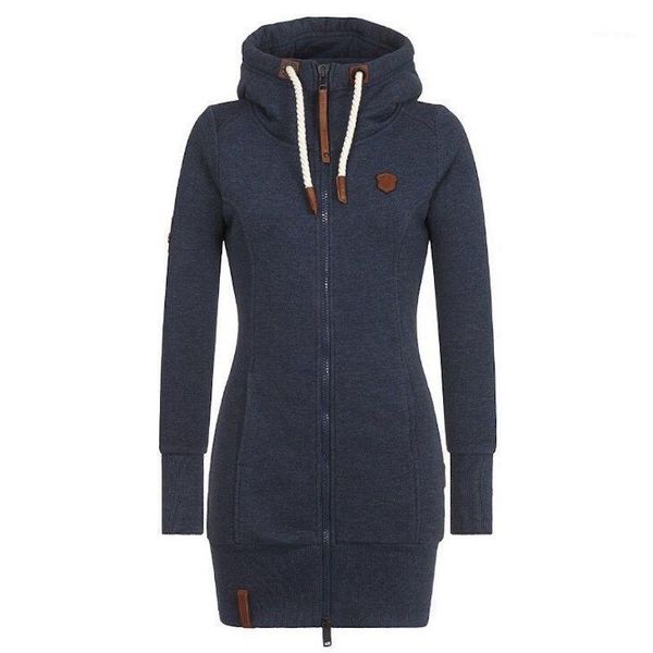 

2019 women winter autumn jacket women long coat hooded collar soild color woolen coat female clothes plus size m-5xl1, Black