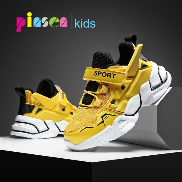 

2020 sports for boys leather fashion sport kids sneakers 2019 spring autumn children shoes, Black;red