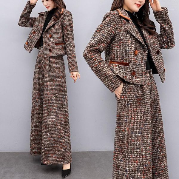 

women blazer suits woman long sleeve double breasted notched jacket coat and pants work office ladies two-piece blazer sets1, White