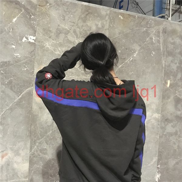 

blue 20ss hoodie hooded washed do old men women 1, Black