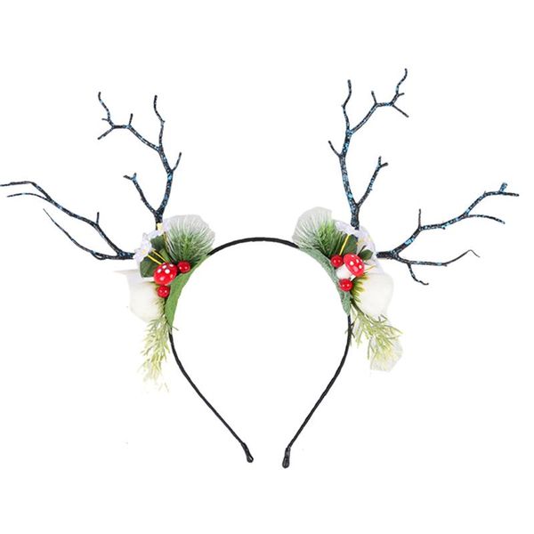 

new christmas exaggerated tree branch headband, easter ear hair band, simulation big antler hood party supplies xmas headbands