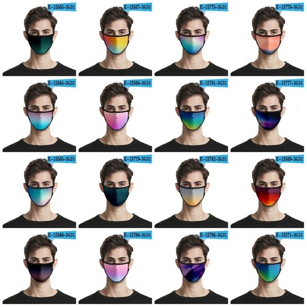 

printing 3d fashion the new 2020 gradient ice silk cloth can be washed and reused face mask 24 style t3i5893