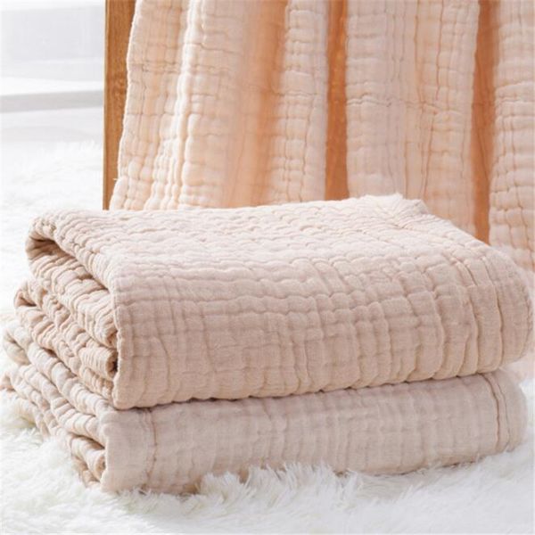 

muslin swaddle baby blankets swaddling 100% cotton swaddle wrap for newborn babies 6 layer bath towel blanket baby bedding 201019