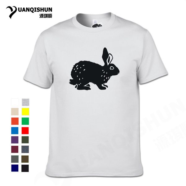 

sport cute rabbit print t-shirt summer casual 16 colors pure cotton t shirts short sleeves tee ing
