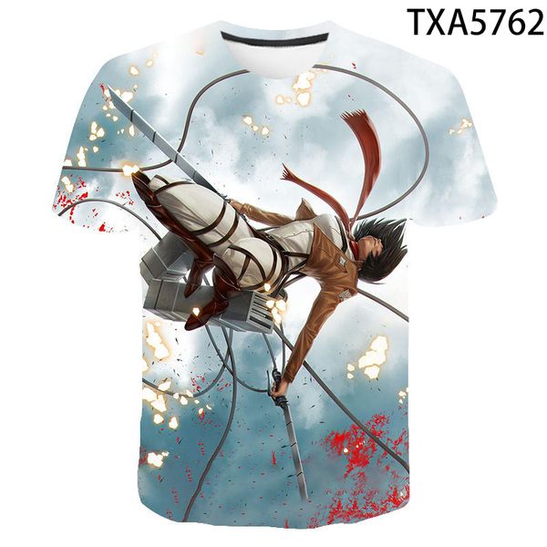 

movie attack on titan boy girl cool 3d print shirts humor hentai aesthetic men clothing