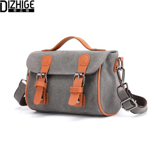 

dizhige fashion rivet small satchel canvas handbag female shoulder bags flap pocket crossbody bags for women 2020 sac main femme