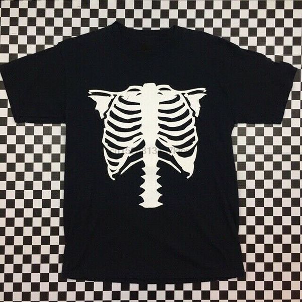 

vanson leathers bones vintage 90s graphic t-shirt mens medium black made in usa fashion plus size tee shirt sport hooded sweatshirt hoodie