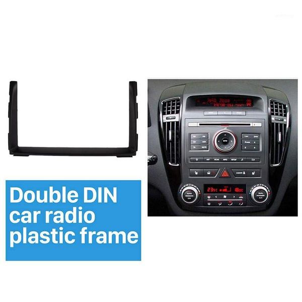 

2 din car radio fascia car dvd gps decorative frame dash mount surround panel for kia ceed 2010-20121