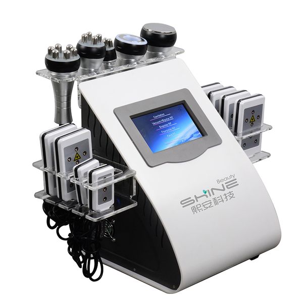 

radio frequency bipolar ultrasonic cavitation 6in1 cellulite removal slimming machine vacuum weight loss beauty equipment