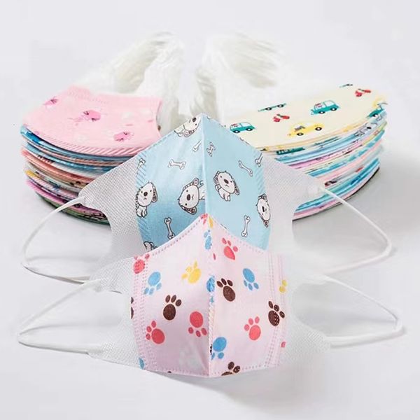 

3d child mask face mask three-dimensional car disposable kid masks breathable multi-layer protective infant masks with melt-blown dinosaur