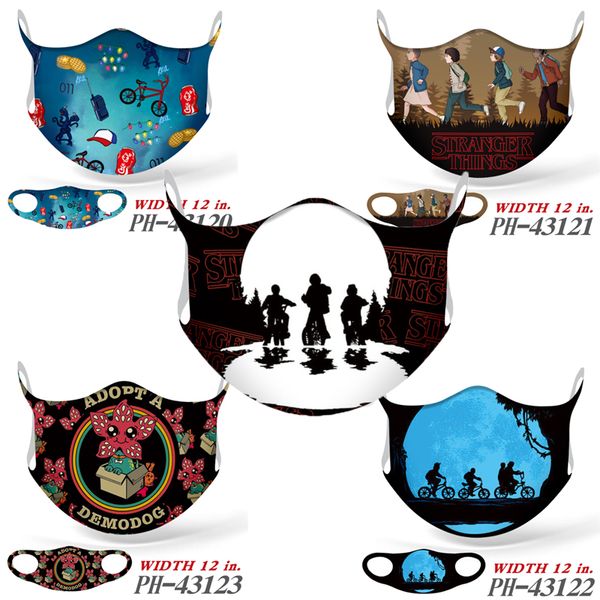 

20pcs stranger things anti-haze mouth face mask reusable washable dust-proof protection masks men party masks