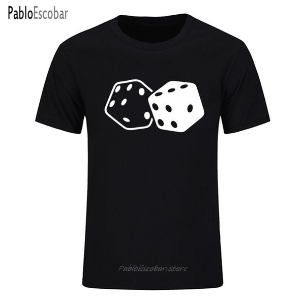 

взрослый смешные dice азартные печати мужчины 100% хлопка с коротким рукавом бесплатная доставка дизайнеров толстовку футболки толстовка