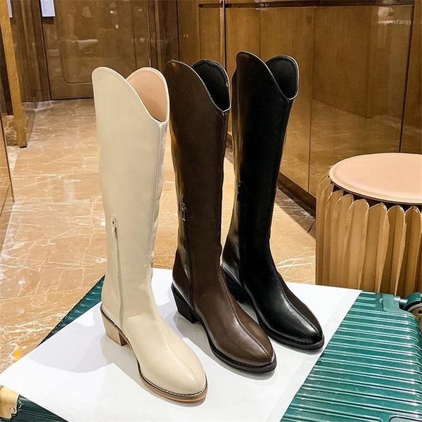 

pu leather high boots women winter warm black zipper party basic shoes woman riding boots pointed toe knee high1