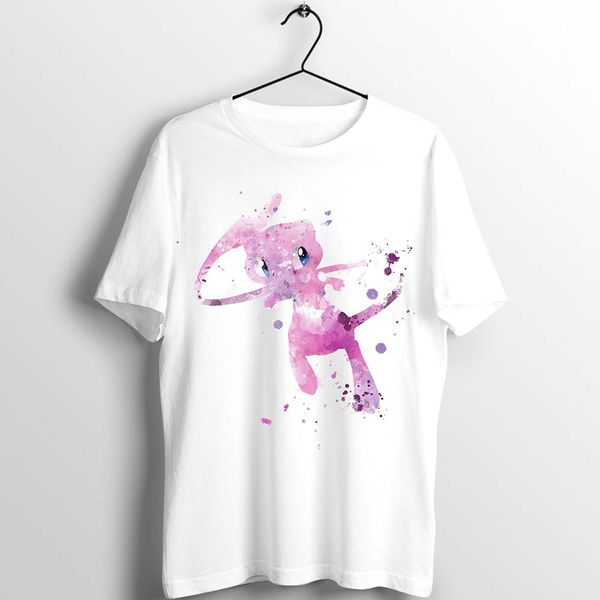 

unix t shirt мужчины женщина mew акварель картина printed tee спорт толстовка с капюшоном толстовка