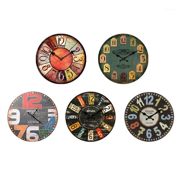

wall clocks quartz clock wooden living room hanging mute decoration watch digital 30cm kitchen office classic1
