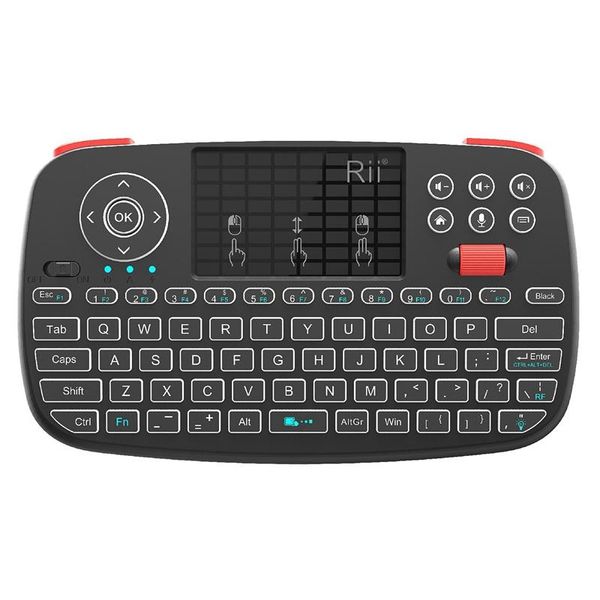 

rii i4 mini bluetooth keyboard 2.4ghz dual modes handheld fingerboard backlight mouse touchpad remote control for windows androi