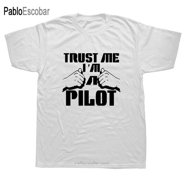 

summer men short sleeve trust me i'm a pilot airplane design man cotton 3d clothes hoodie designers t shirts sweatshirt