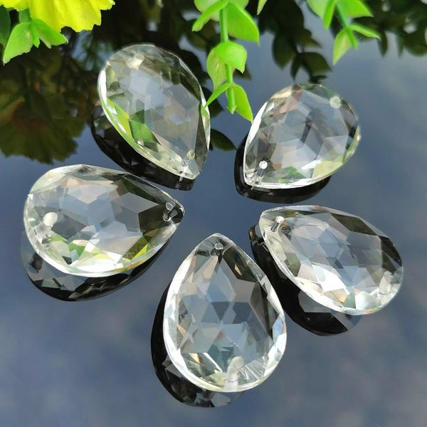 

5pcs chandelier crystals prism 2 holes hanging crystals pendants for low ceiling diy suncatcher home wedding decor accessories h jllexf