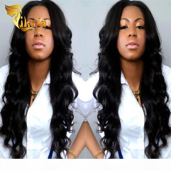 

2017 new brazilian hair products glueless malaysian indian peruvian virgin hair body wave lace front wig full lace human hair wigs, Black;brown