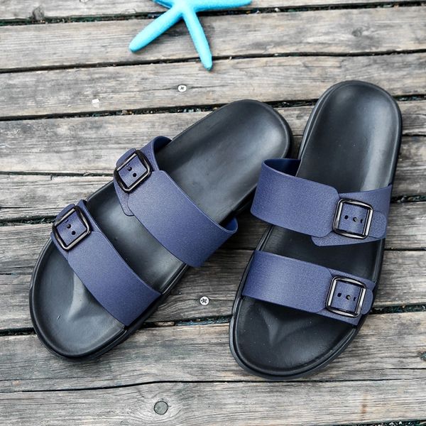 

2021 men's summer slippers outdoor men casual slippers light flip flops man comfortable non-slip beach slides sandals men #ut9o, Black