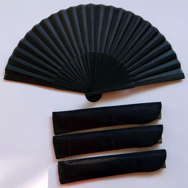 

party favor chinese style black vintage hand fan folding fans dance wedding