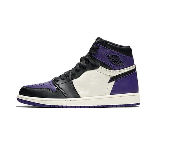 

original air 1 og chicago mid-men's shoes size 40-45 comfortable f30806, Black