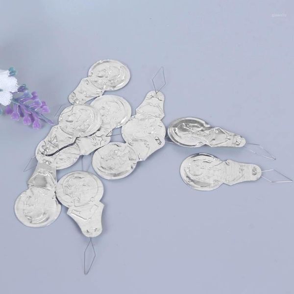 

50/100 pcs silver bow wire needle threader stitch insertion hand machine sewing tool diy e2s1, Black