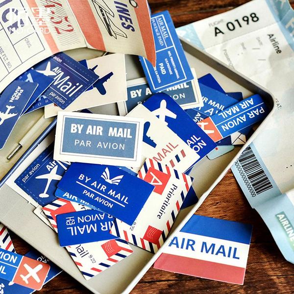 

45 шт. pack airmail письма декоративные клей стикер скрапбукинг пальчик летка diy дневник канцтовары альбом наклейки tz289 jllprk