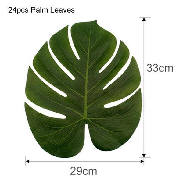 

fengrise artificial palm leaves hawaiian luau party decorative artificial flowers for wedding decoration fake flowers decor bbyupf