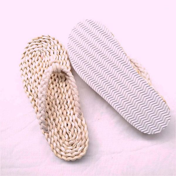 

slippers jarycorn 2021 big size 34-46 beach summer lady retro casual slides flat slip on straw women's sandals shoes1, Black