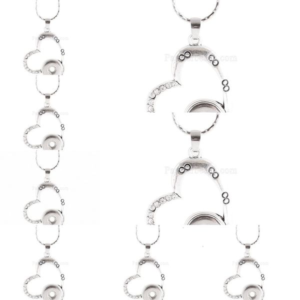 

necklace fashioni5xkloveheart whole rhinestone salependant with of fit style 12mm snaps jewelry ks0318-s sijq#pvgb
