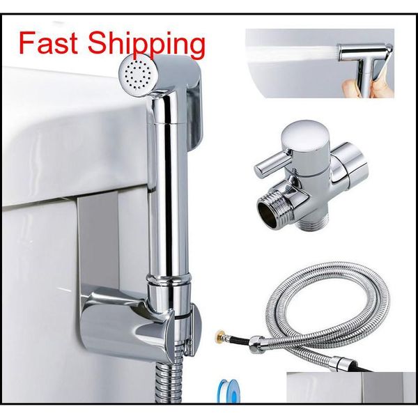

toilet hand held bidet sprayer kit brass chrome plated bathroom bidet faucet spray shower head with hose & qylqvu homes2011