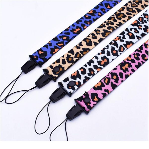 

shellnail leopard print mobile phone lanyard popular cartoon mobile phone rope long badge camera rope hanging neck qyljjk