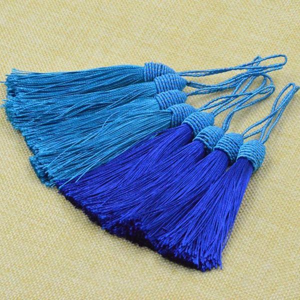 

10pc screw thread hat tassel diy jewelry curtain garments decorative accessories key cell phone bag fringe craft tassels pendant h qylipv