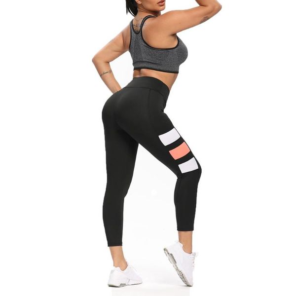

new high waist fitness printed leggings women workout push up legging fashion bodybuilding jeggings women pants, Black