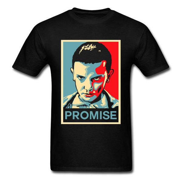 

promise 11 t-shirt stranger things tshirt men eleven printed clothing o neck tee black t shirts hip hop sport hooded sweatshirt hoodie