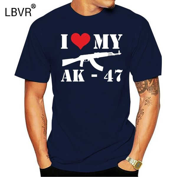 

2018 лучший продажа i love my ak 47 смешной лето новое прибытие с коротким рукавом top тис бесплатная доставка спорт толстовка с капюшоном т