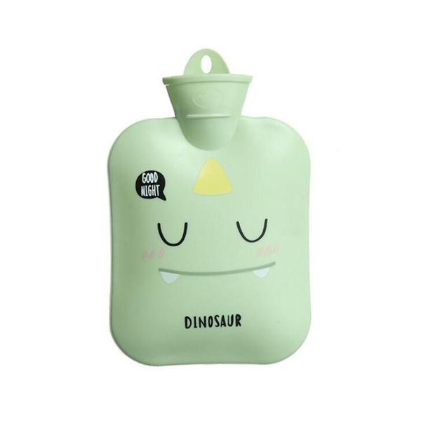 

dinosaur silicone hand warmer water bag microwave heating water injection thermos cute water bottle bag winter warm900ml wmtjbl